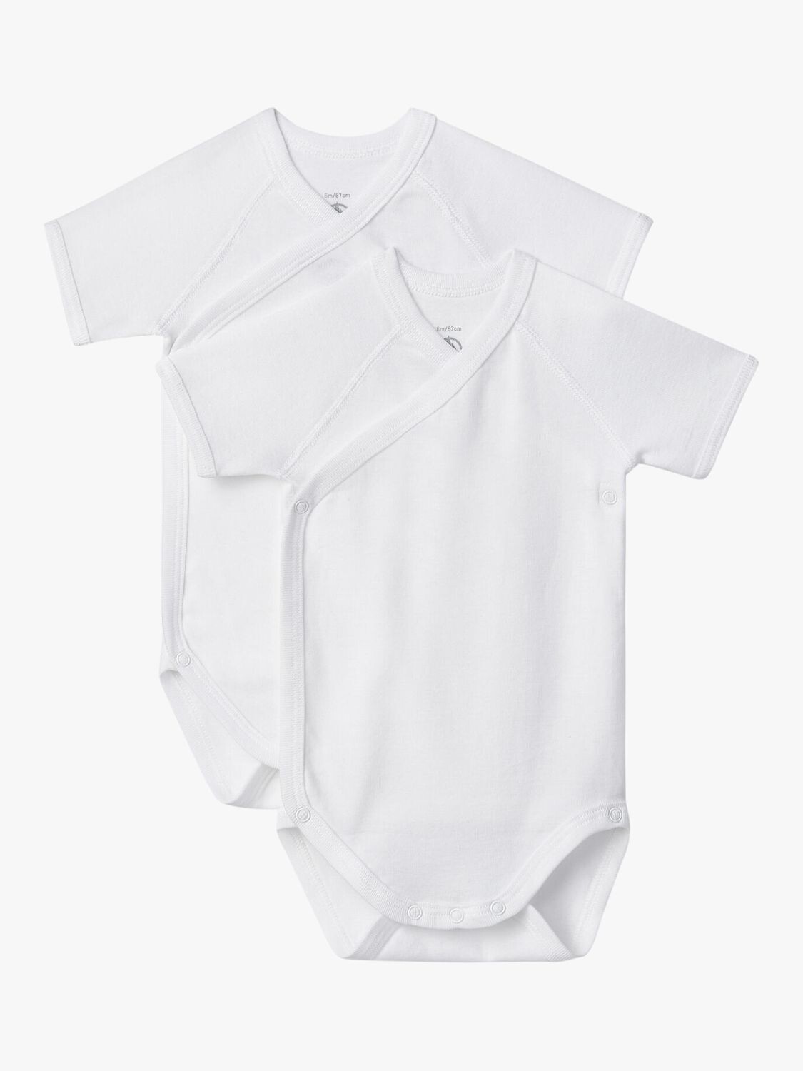 

Боди Petit Bateau Baby с короткими рукавами, 2 шт., белый