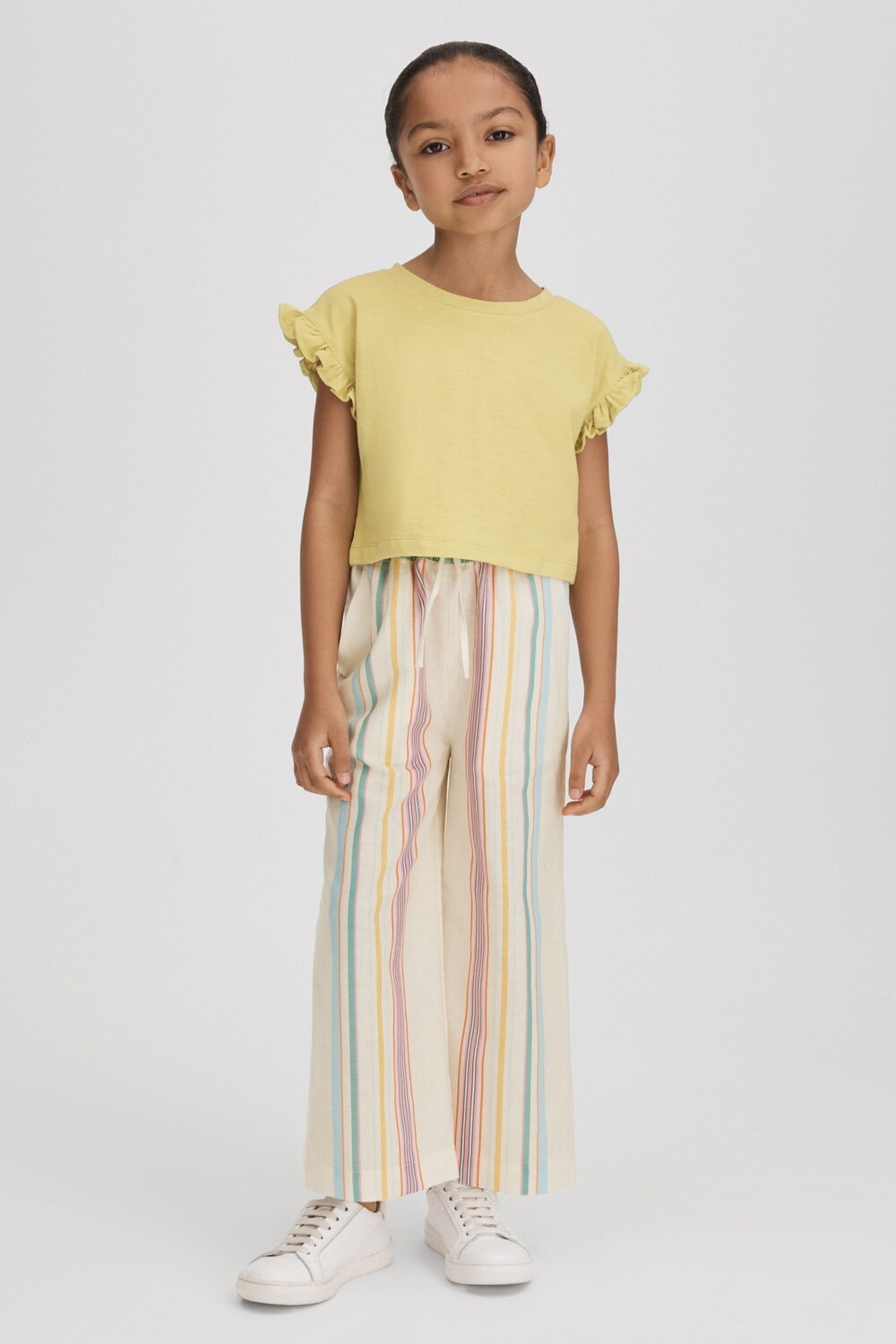 

Льняные брюки Cleo на завязках Reiss, мультиколор
