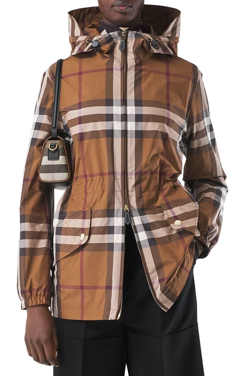 

Легкая парка с капюшоном Binham Check BURBERRY