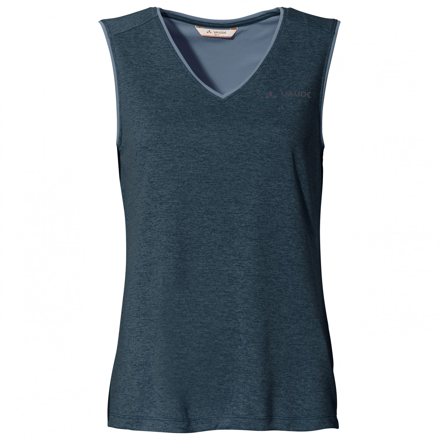 Функциональная рубашка Vaude Women's Essential Top, цвет Dark Sea Uni женский укороченный топ для занятий йогой и спортом