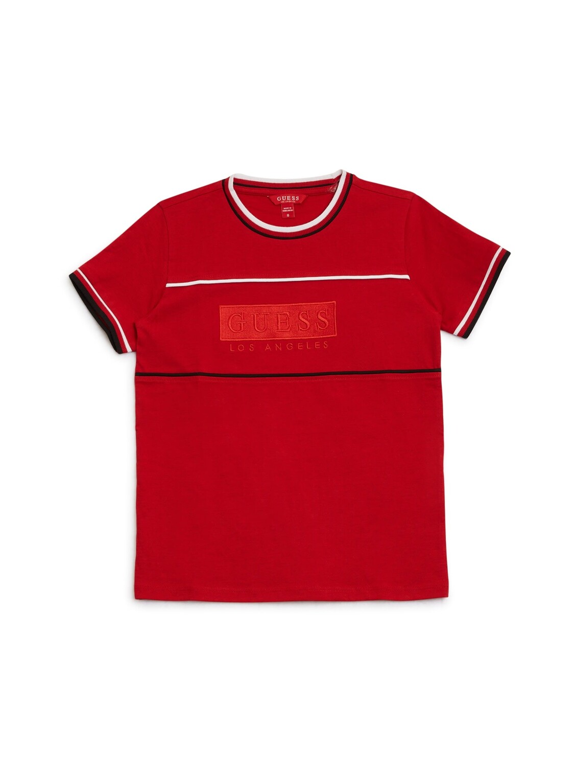 

Футболка Eco Joshua с вышитым логотипом (7–16) Guess Factory, цвет Rugby Red