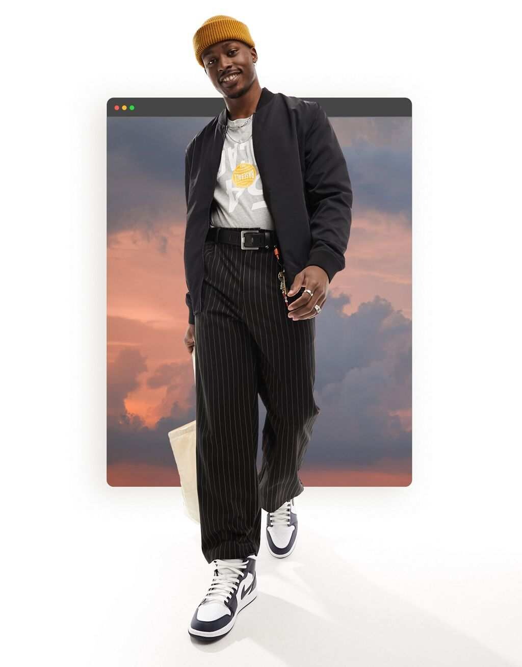 

Черный легкий бомбер ASOS DESIGN