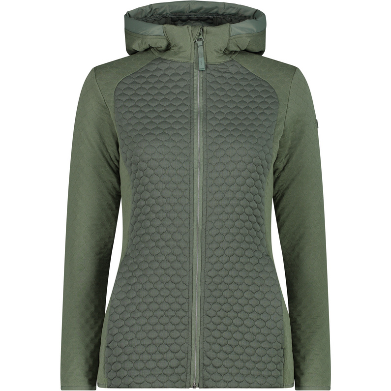 Женская флисовая куртка-худи CMP, зеленый