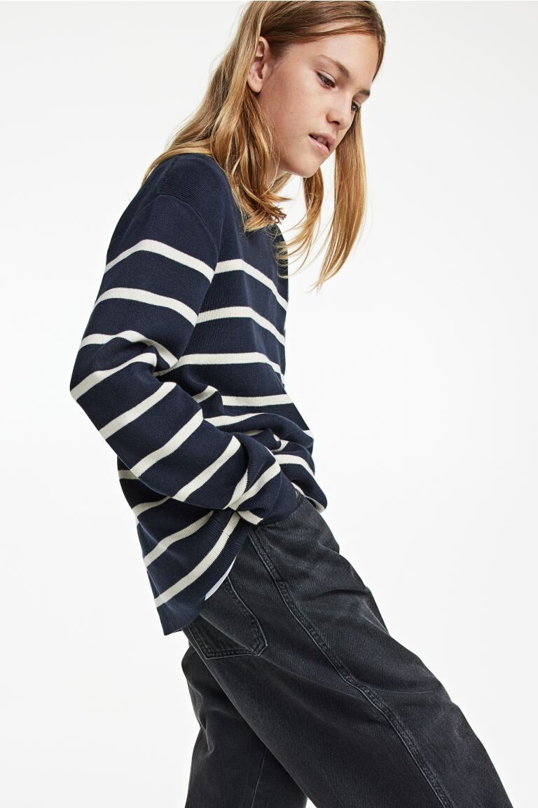 

Хлопковый свитер тонкой вязки H&M