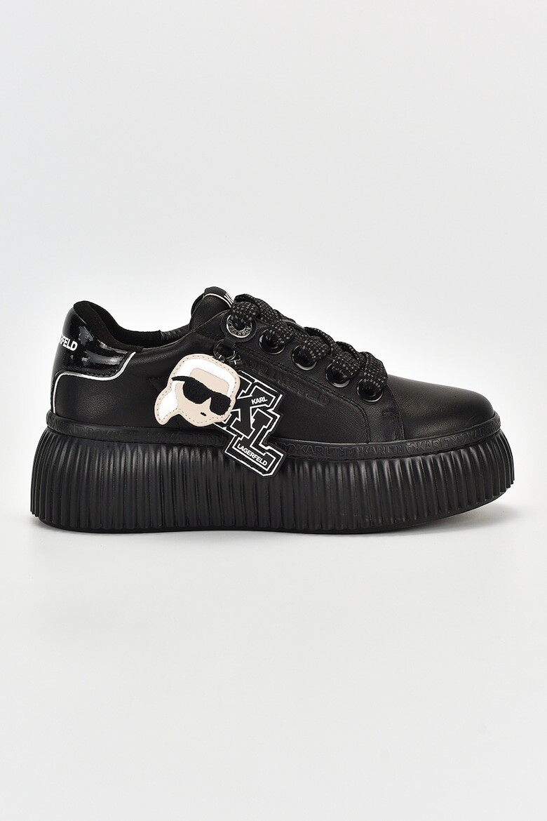 

Кожаные спортивные туфли на плоской платформе Karl Lagerfeld, черный