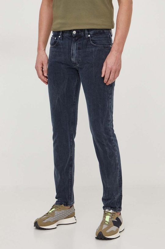 Джинсы Calvin Klein Jeans, темно-синий джинсы свободного кроя mom calvin klein jeans цвет denim dark