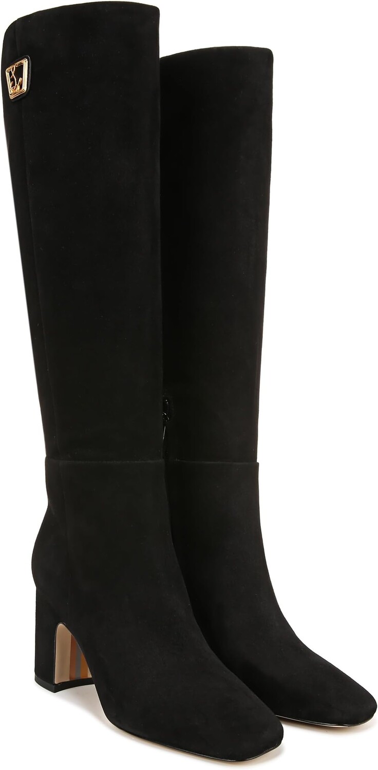 

Сапоги Faren Sam Edelman, черная замша, Черный