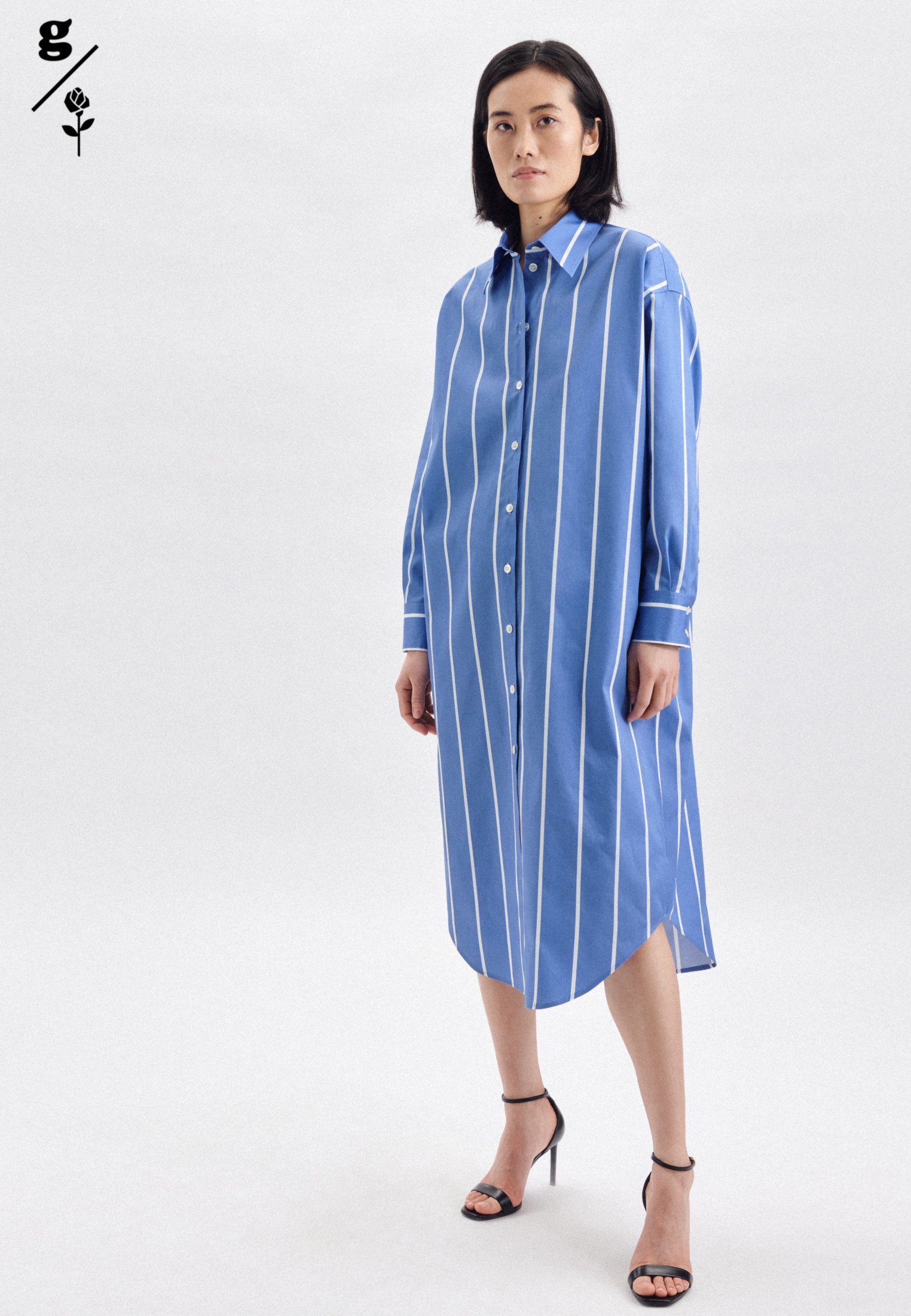 Платье Seidensticker Oversized, цвет Mittelblau