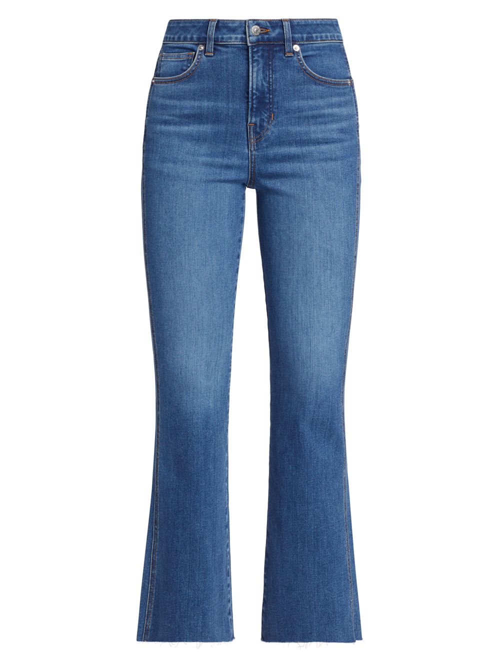 цена Эластичные расклешенные джинсы до щиколотки Carson с высокой посадкой Veronica Beard