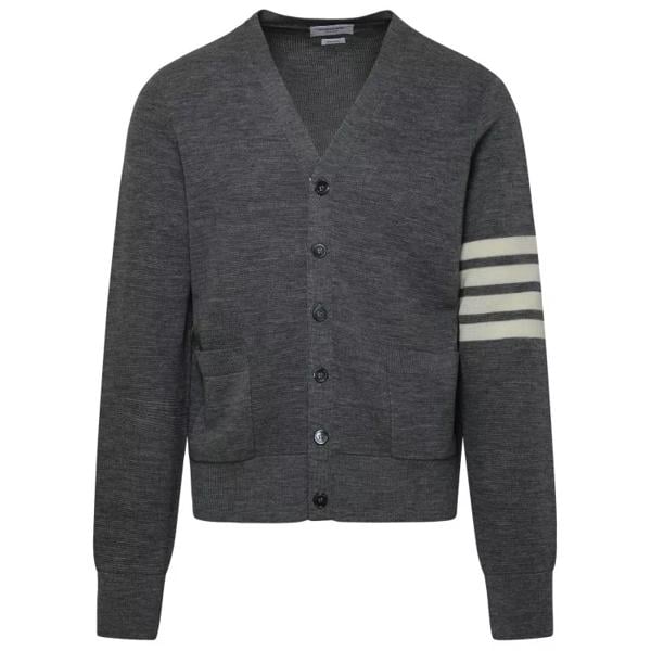 

Кардиган virgin wool cardigan Thom Browne, серый