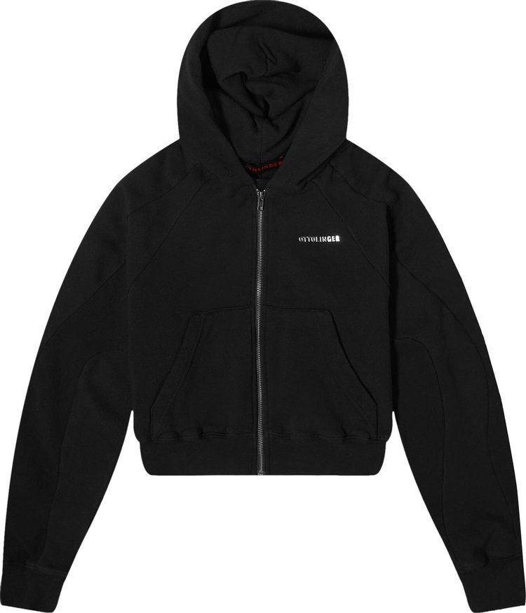 Худи Ottolinger Multiline 'Black', черный худи ottolinger multiline hoodie размер s розовый