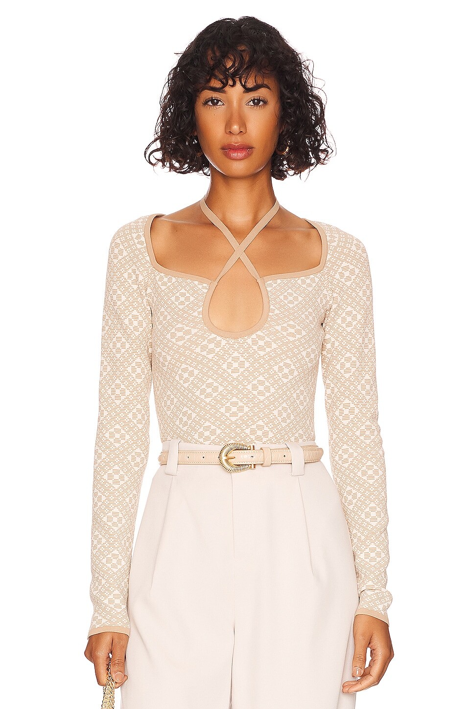 

Топ Hansen + Gretel Marla, цвет Natural Jaquard