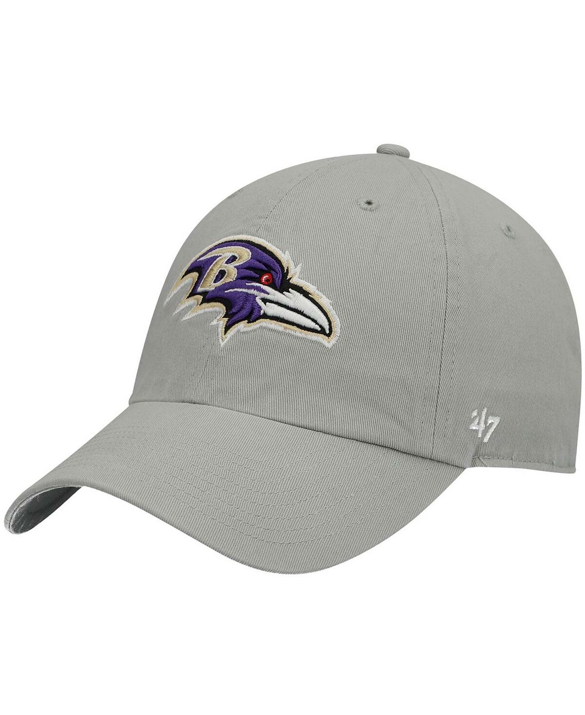 

Мужская серая регулируемая шапка Baltimore Ravens Clean Up '47 Brand