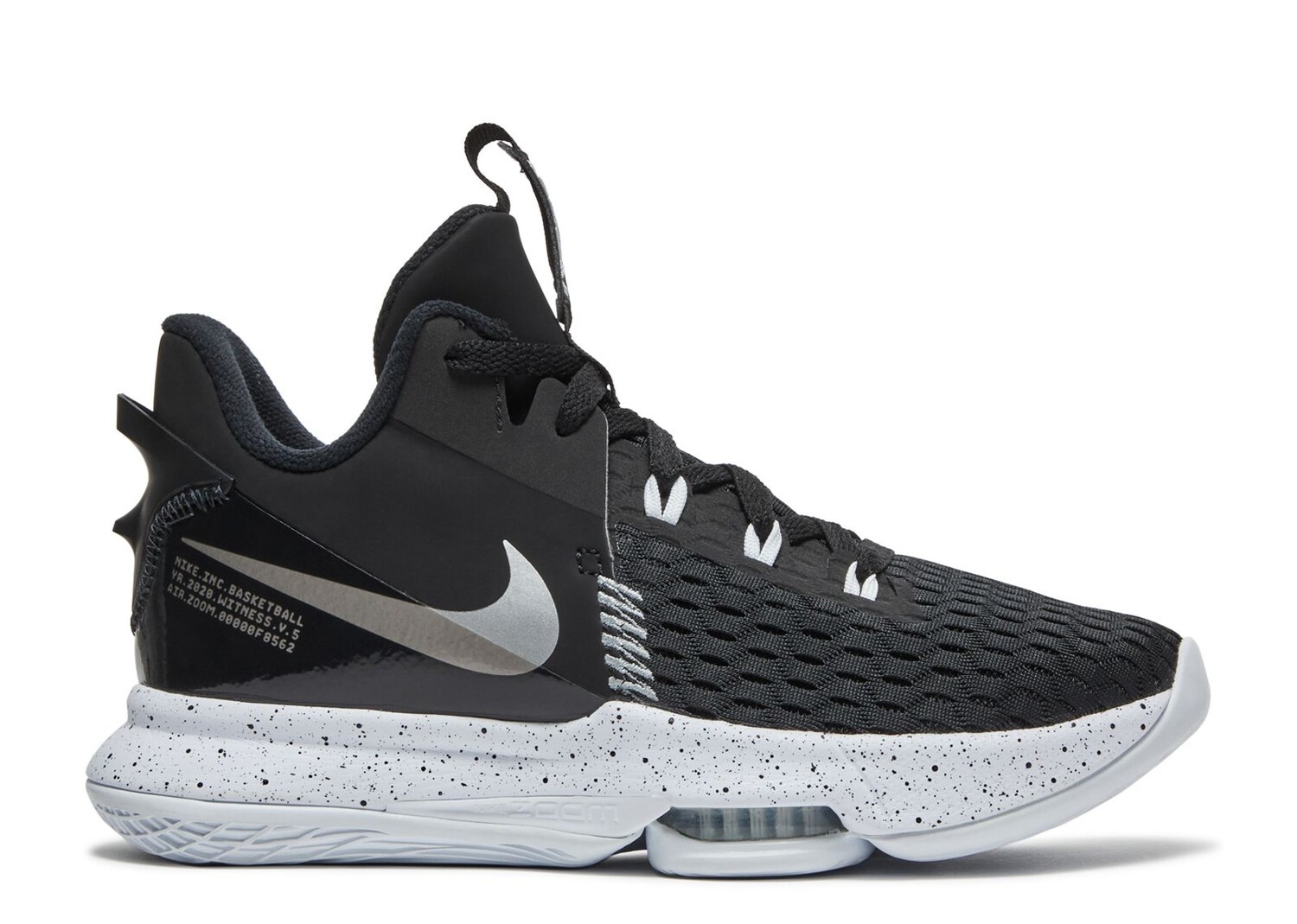 

Кроссовки Nike Lebron Witness 5 'Black Metallic Silver', черный