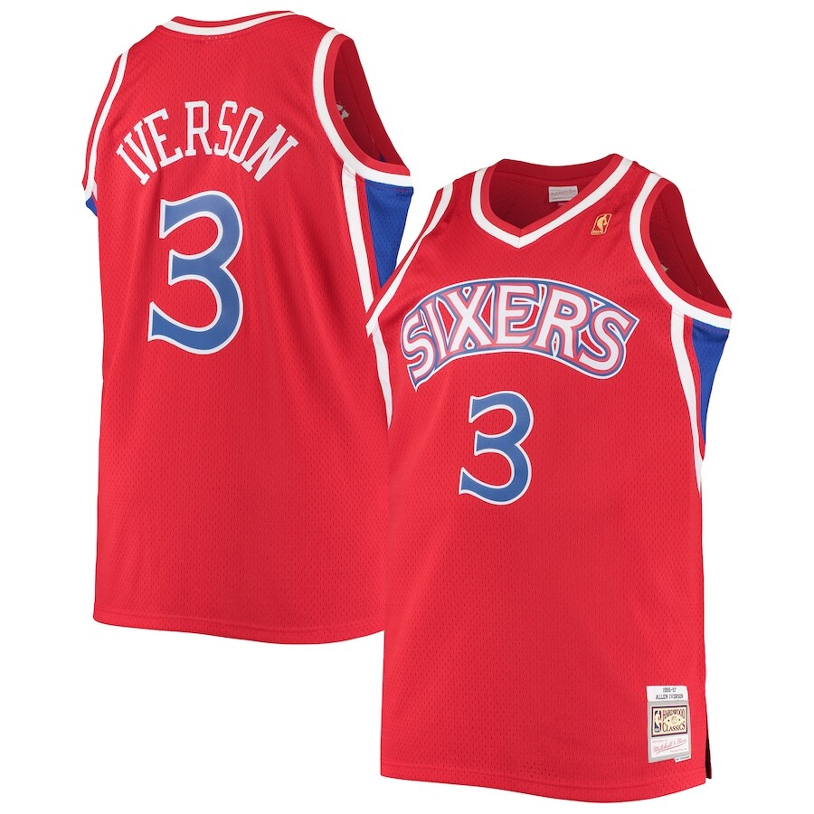 

Джерси Mitchell & Ness Philadelphia 76Ers, красный