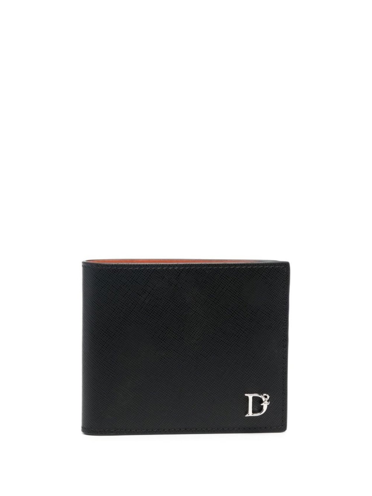 

Dsquared2 logo-plaque folded wallet, черный