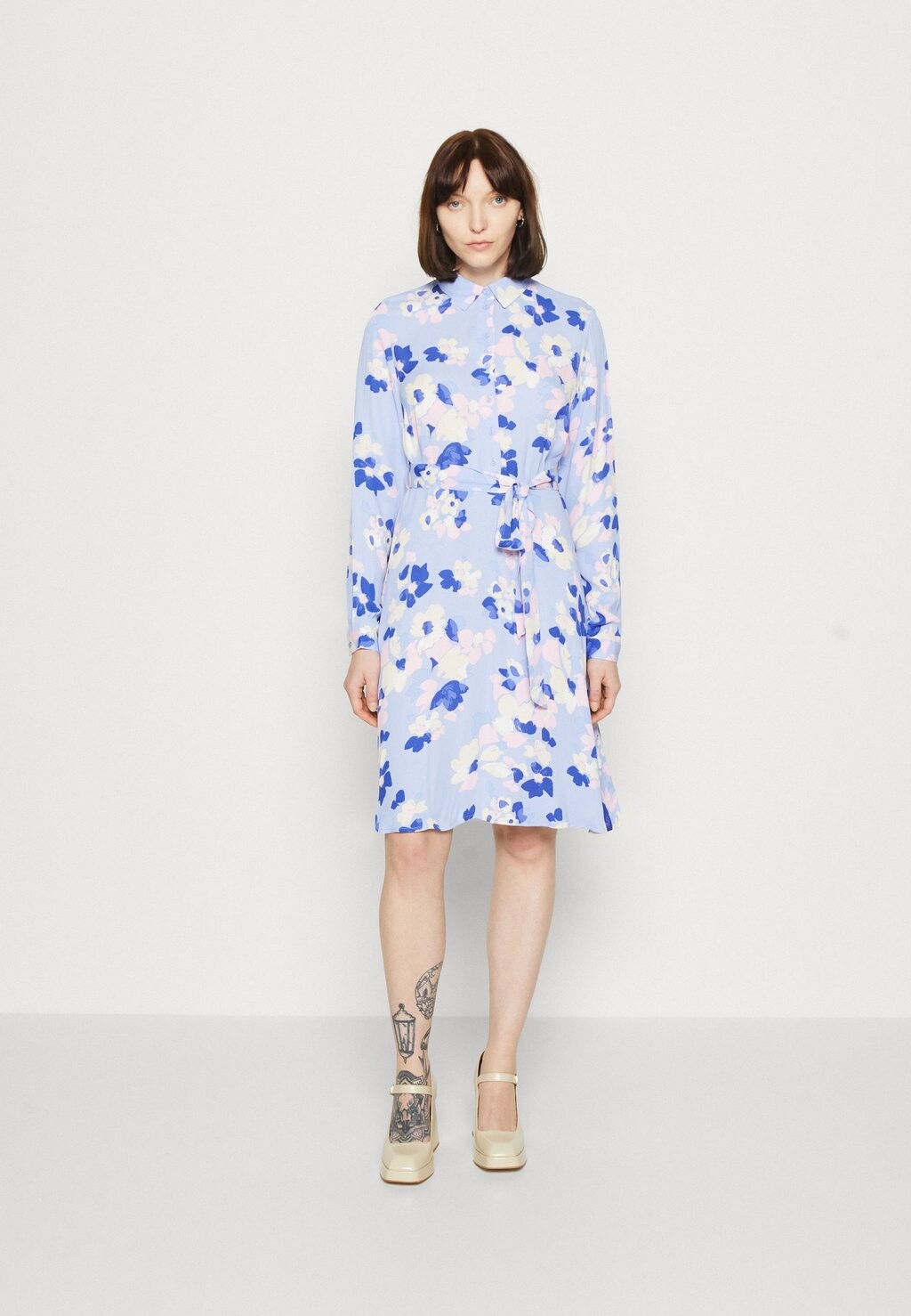 

Платье-рубашка SLFFIOLA SHIRT DRESS Selected Femme, голубая цапля, Синий