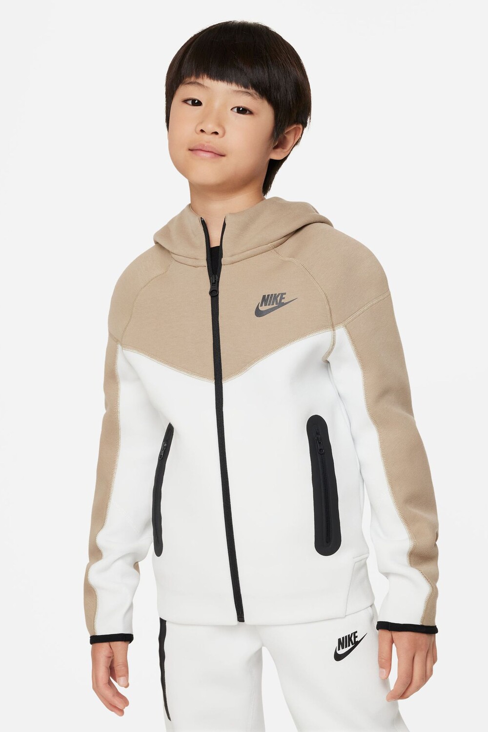 

Толстовка из технического флиса на молнии Nike, белый