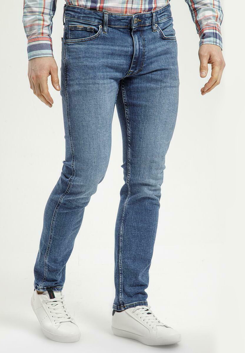 

Джинсы узкого кроя Cross Jeans, синий деним