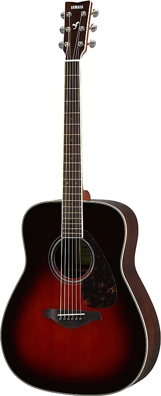 цена Акустическая гитара Yamaha FG830 Folk Dreadnought Acoustic Guitar, Tobacco Sunburst