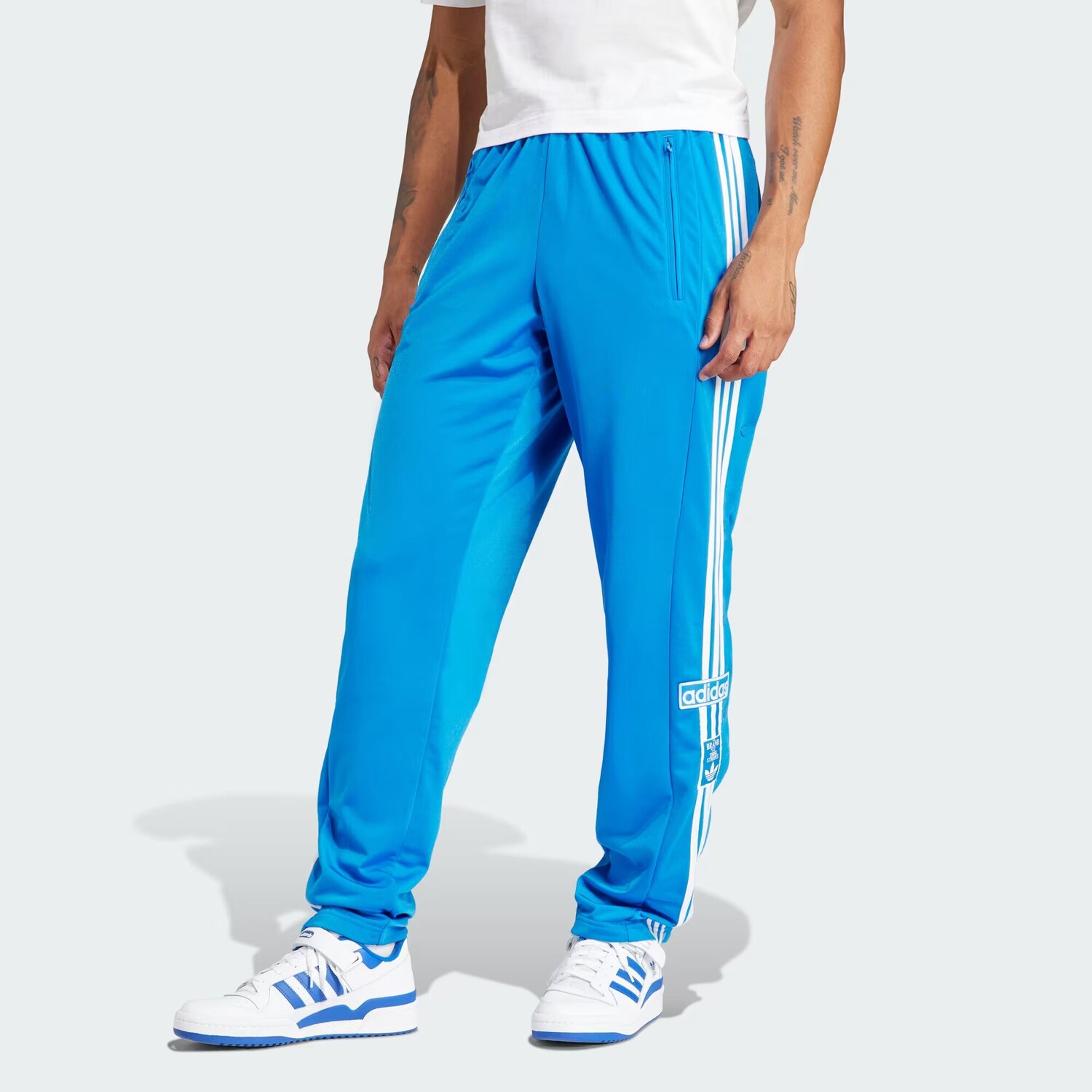 

Классические брюки Adicolor Adibreak Adidas, цвет Blue Bird