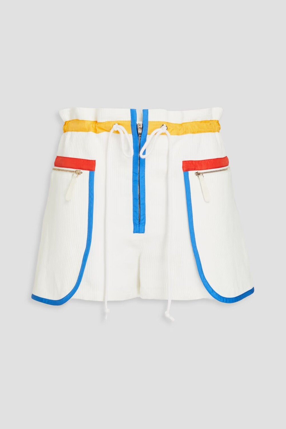 

Стеганые льняные шорты Chloé, белый