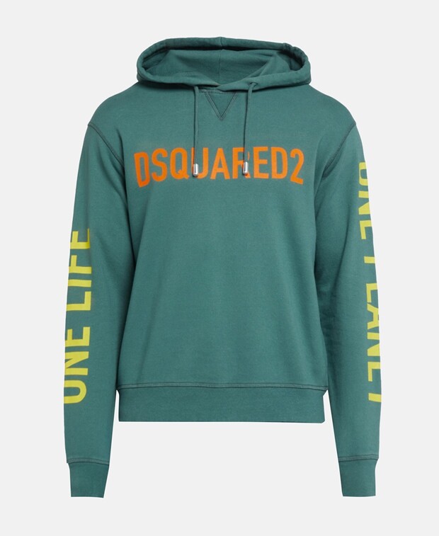 

Худи с капюшоном Dsquared2, бирюзовый