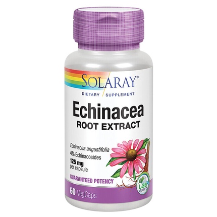 Solaray Экстракт корня эхинацеи узколистной 125 мг 60 растительных капсул