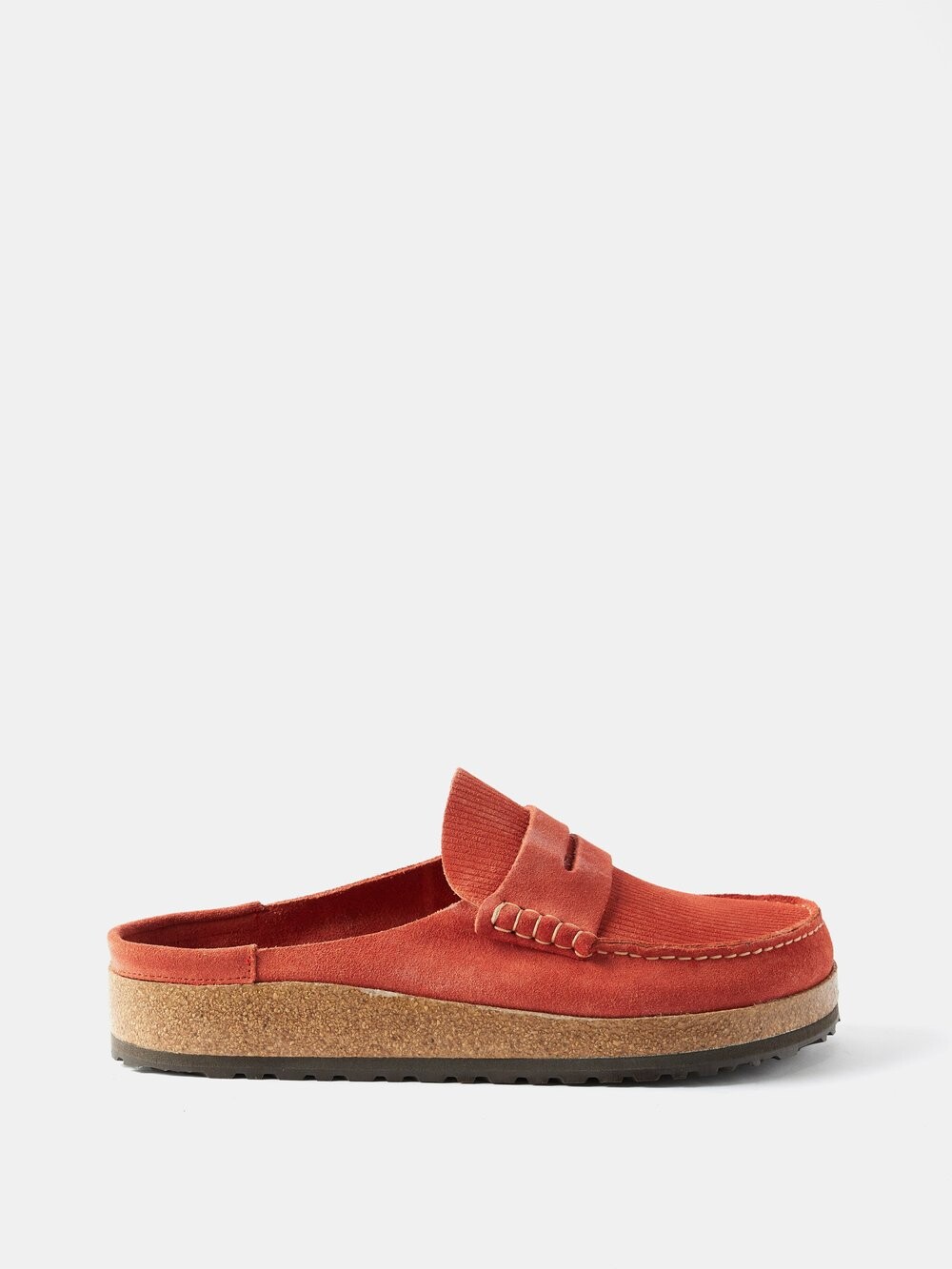 

Неаполь замшевые лоферы без спинки Birkenstock, красный