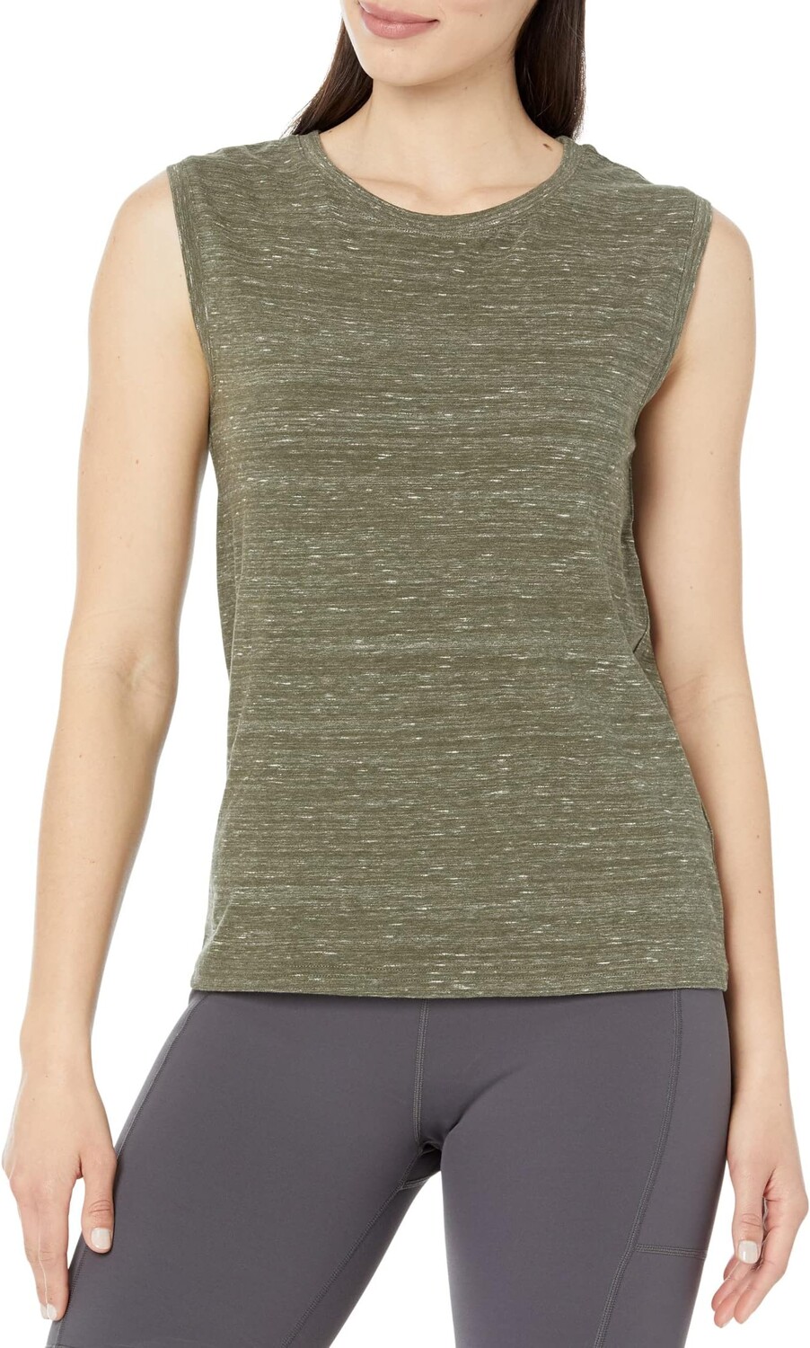 

Топ Fancy Melange Muscle Tank PACT, цвет Grape Leaf Melange