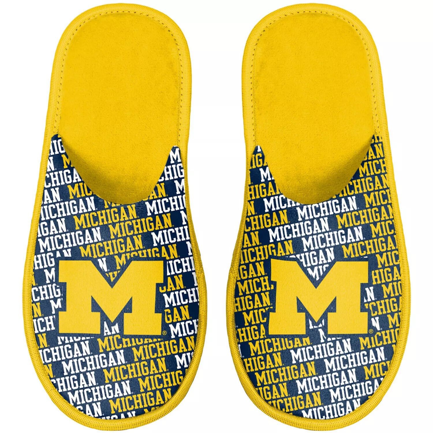 

Молодежные тапочки FOCO Michigan Wolverines Team Unbranded