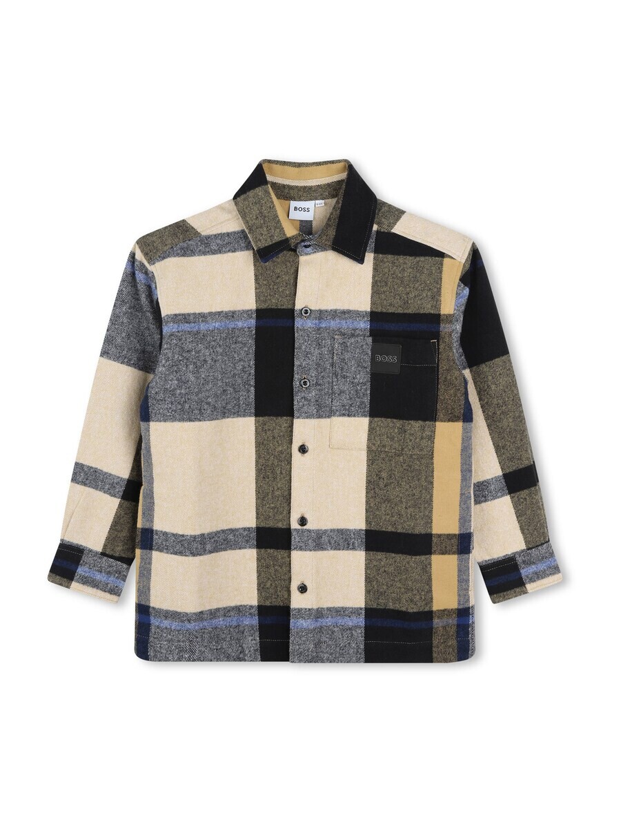 

Рубашка BOSS Comfort fit Button Up, бежевый