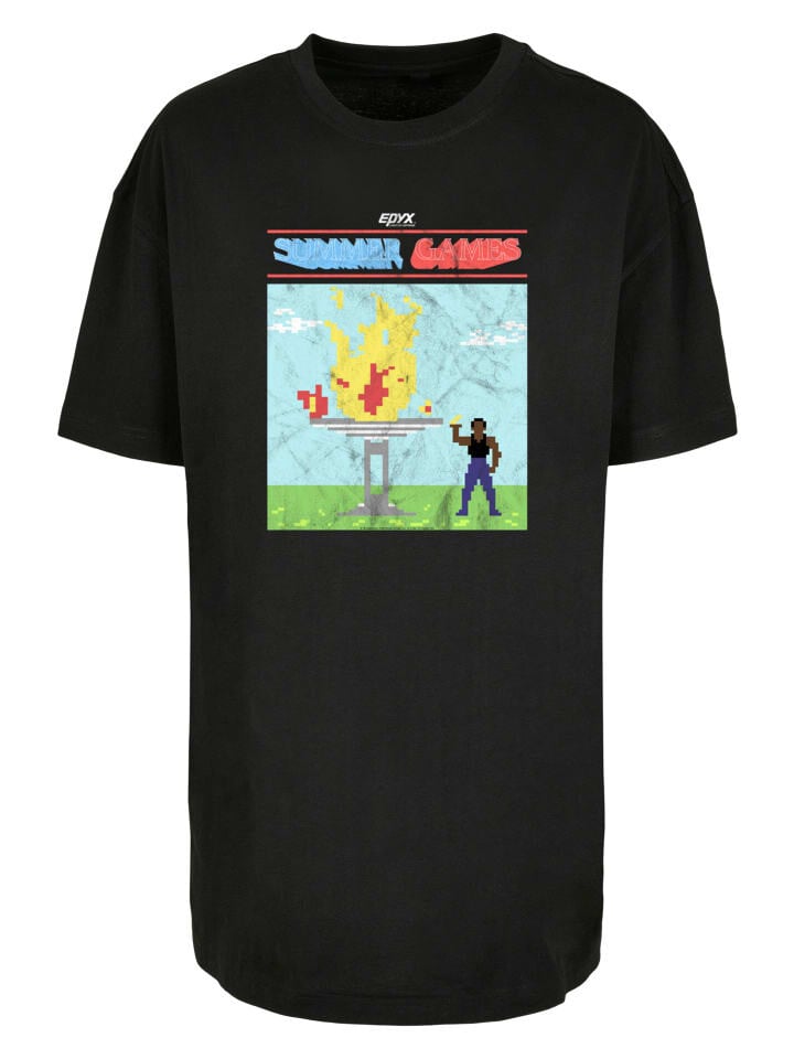 

Футболка F4NT4STIC Oversized Boyfriend Tee Summer Games Retro, черный