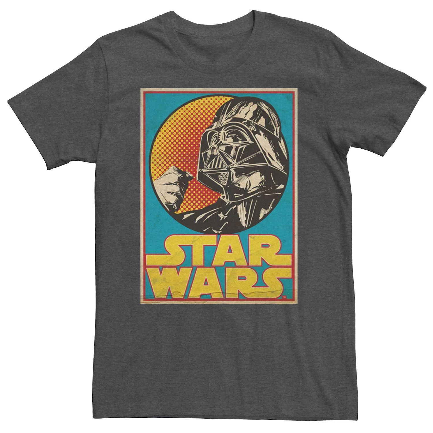 Мужская футболка с винтажной карточкой Darth Vader Star Wars