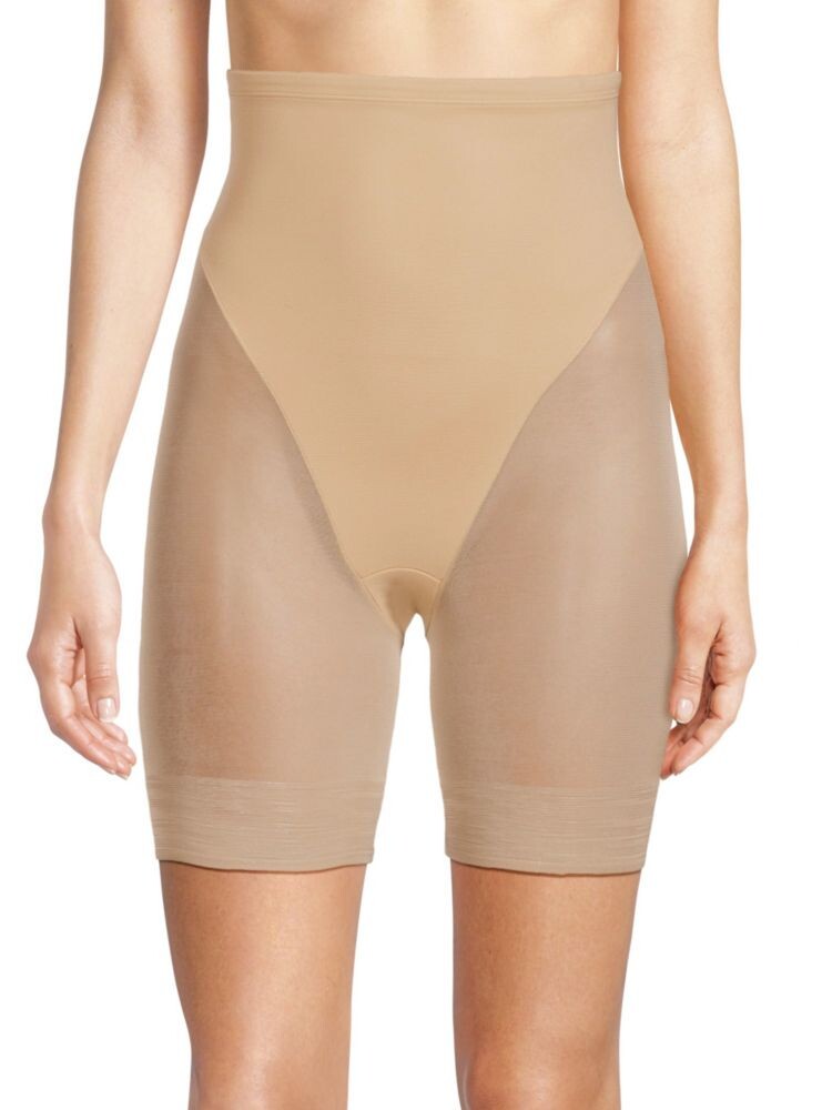 

Прозрачные корректирующие шорты с высокой талией Tc Girl Power, цвет Warm Beige