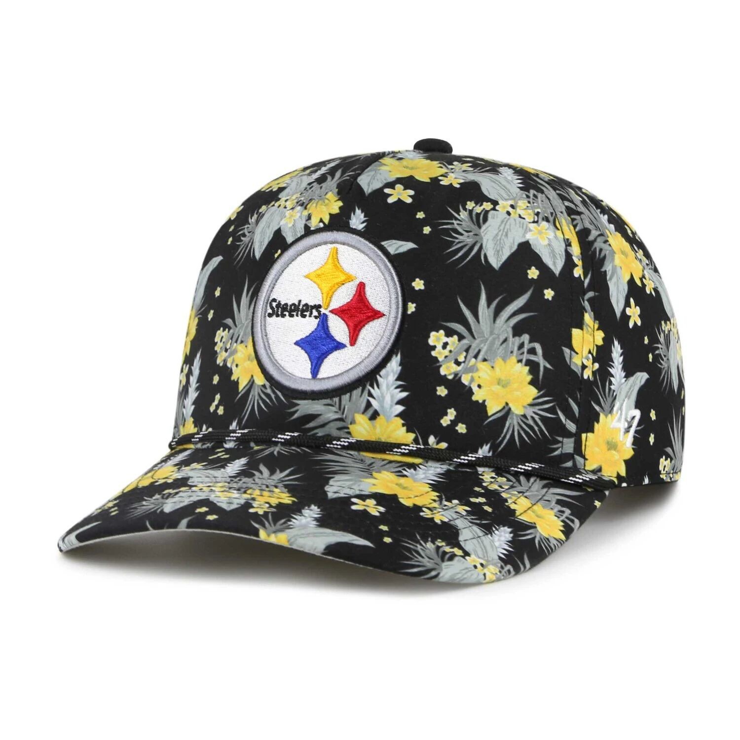 

Мужская черная регулируемая кепка Pittsburgh Steelers '47 Dark Tropic Hitch