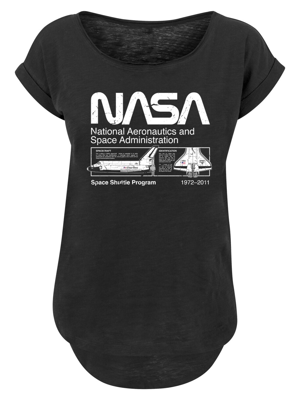 Рубашка F4Nt4Stic NASA Classic Space Shuttle Black, черный