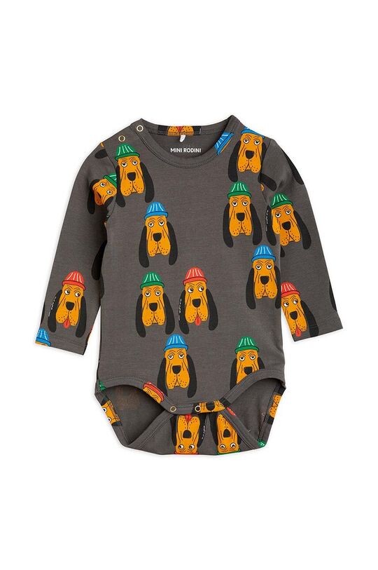 

Детское боди Mini Rodini, серый