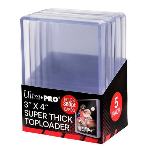 

Чехол для карточек 360Pt 3″ X 4″ Super Thick Toploaders (5 Pack) Ultra Pro