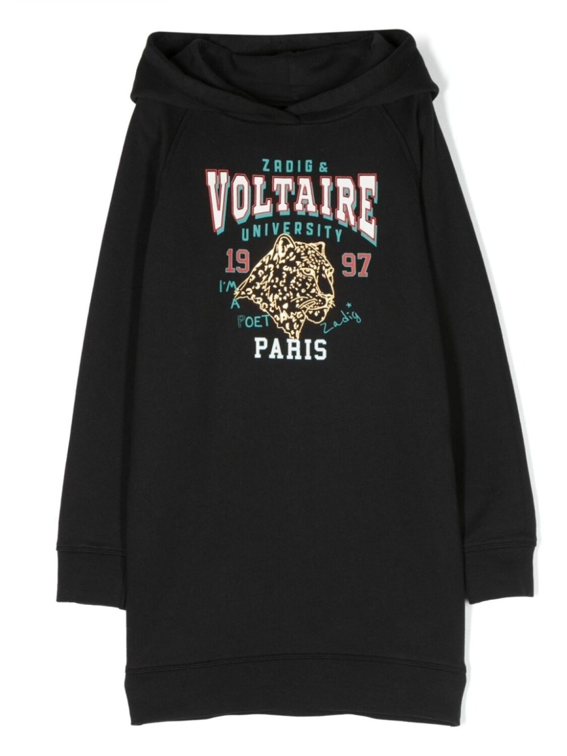 

Zadig & Voltaire платье-толстовка с логотипом, черный
