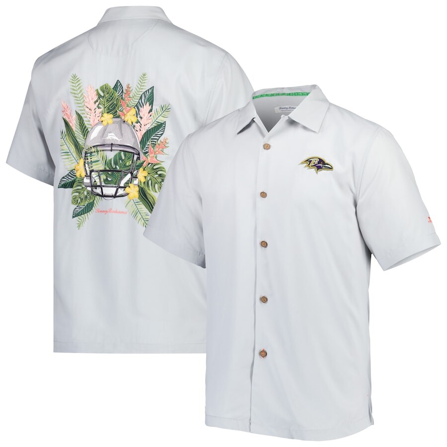 

Рубашка Tommy Bahama Baltimore Ravens, серый