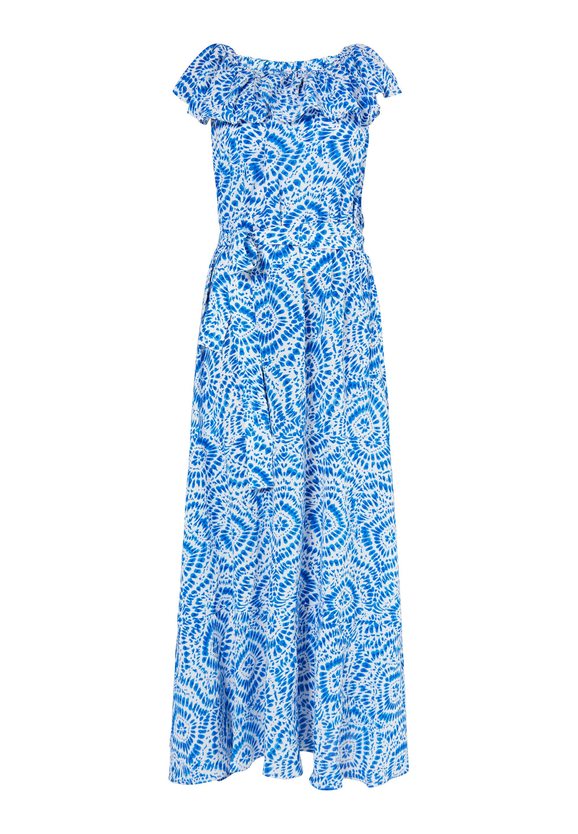 Платье IZIA Maxi Mit Print, синий платье izia maxi mit print цвет kamel mehrfarbig