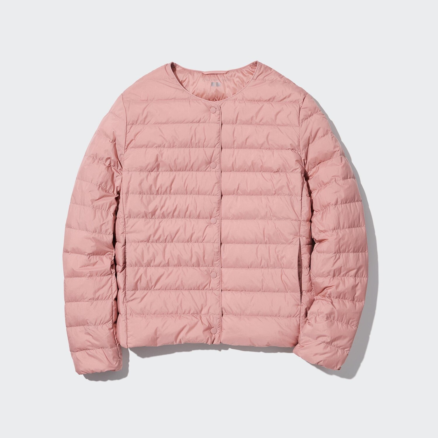 

Пуховик UNIQLO с сумкой, розовый