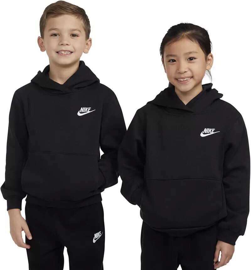 

Флисовый пуловер Nike Little Kids Club, черный