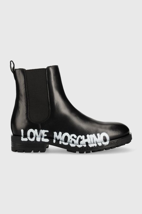 Кожаные ботинки челси Love Moschino, черный