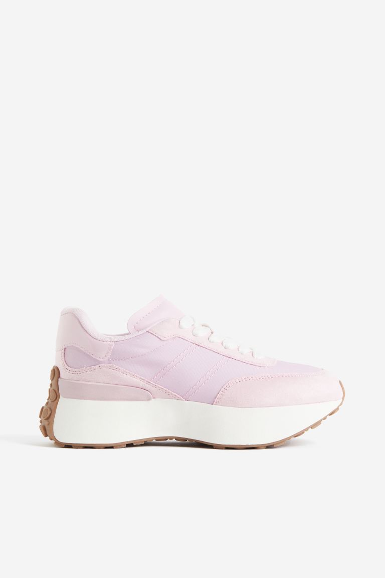 Массивные кроссовки H&M, розовый кроссовки на шнуровке befado розовый