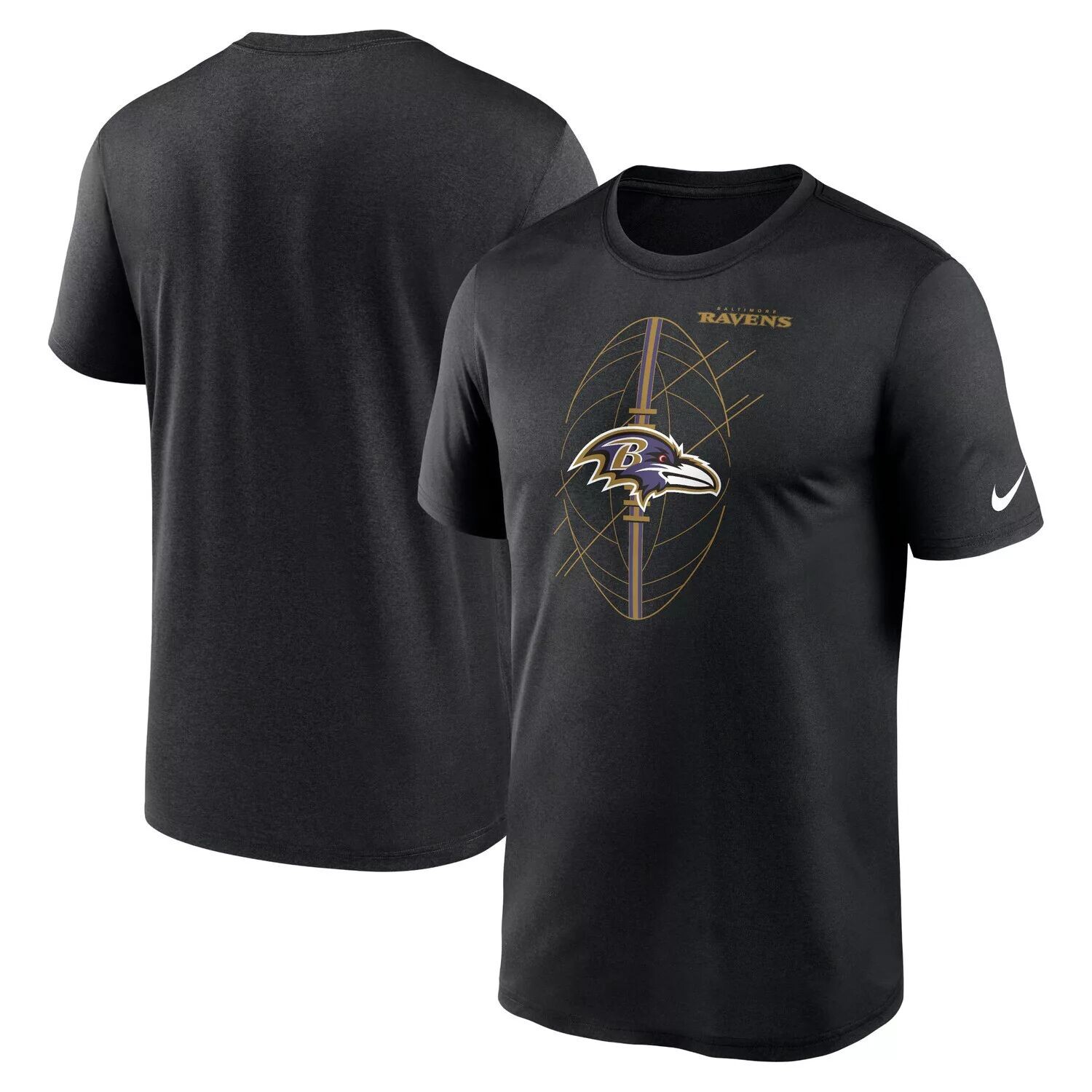 

Мужская черная футболка Baltimore Ravens Legend Icon Performance Nike, Черный
