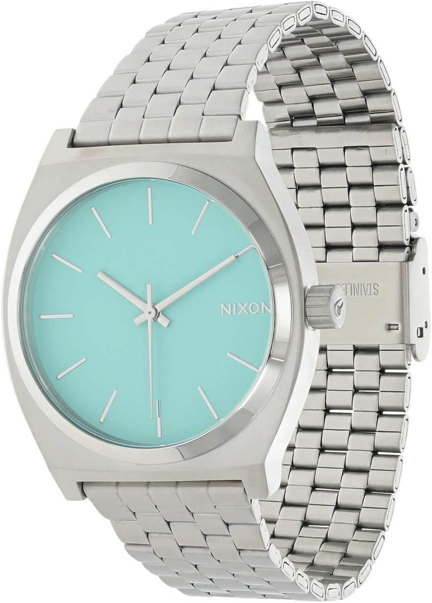 Часы Time Teller Nixon, цвет Silver/Turquoise turquoise gemstone rectangle model engraved silver men s ring