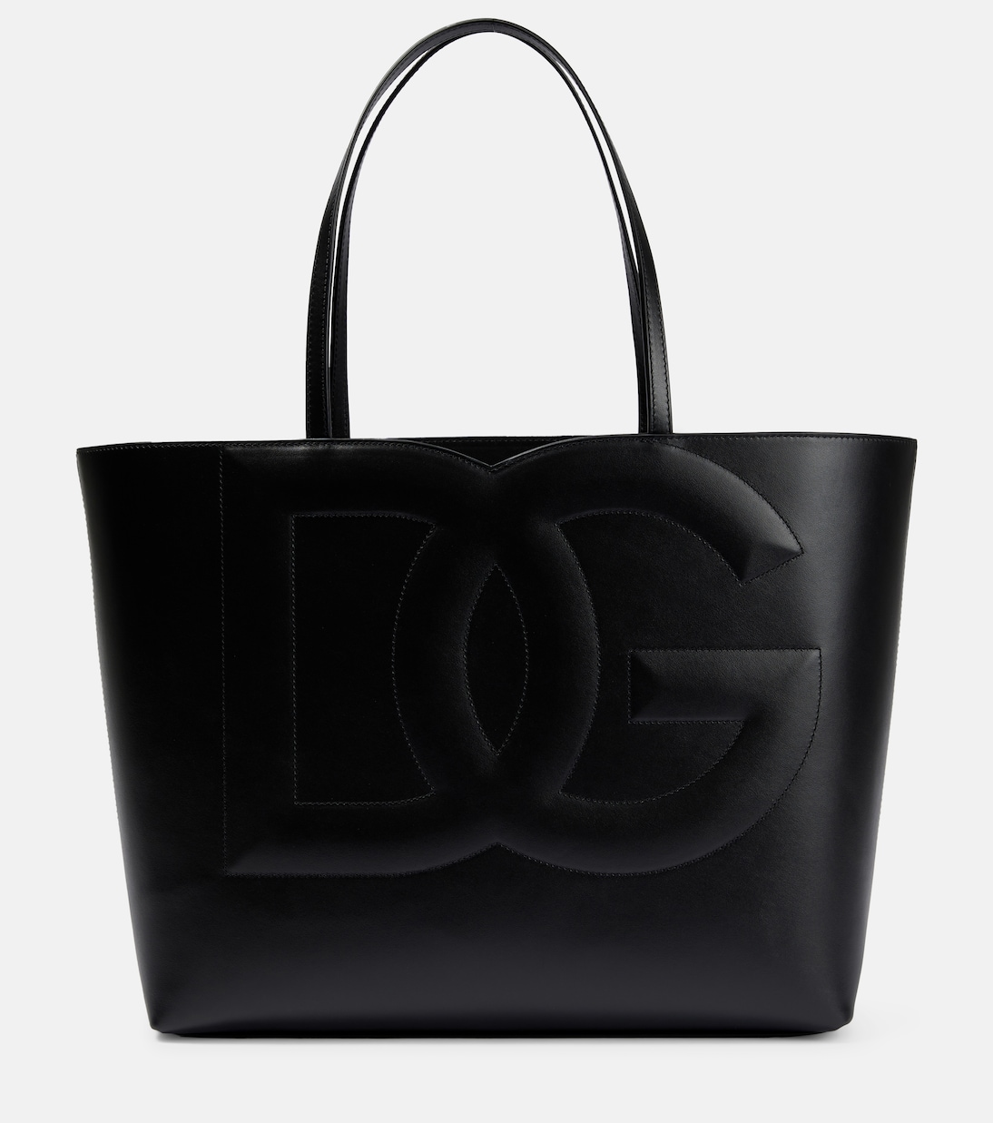 Кожаная сумка-тоут dg Dolce&Gabbana, черный