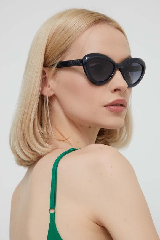 Солнечные очки Moschino, черный солнцезащитные очки moschino mos073 g s